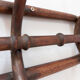 Curved wooden wall coat rack - Early 20th century