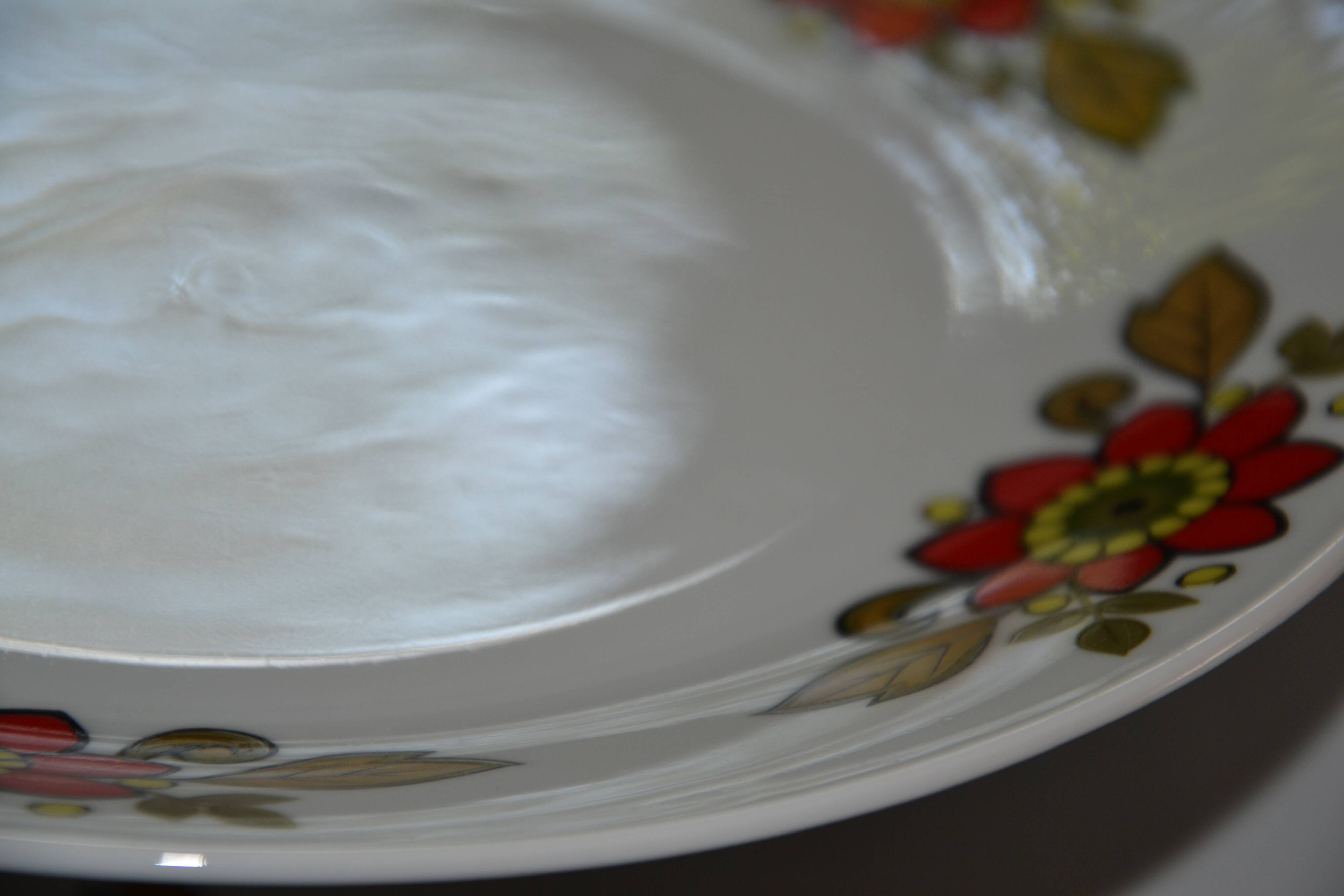 6 Bavaria W Germany floral dinner plates