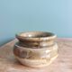 Signed stoneware mustard pot