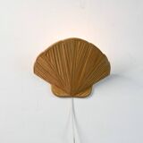 Lampe murale moderne du milieu du siècle Clam Shell Pencil Reed