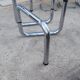 Table on top of glass and base in chromed metal around 1970 modular