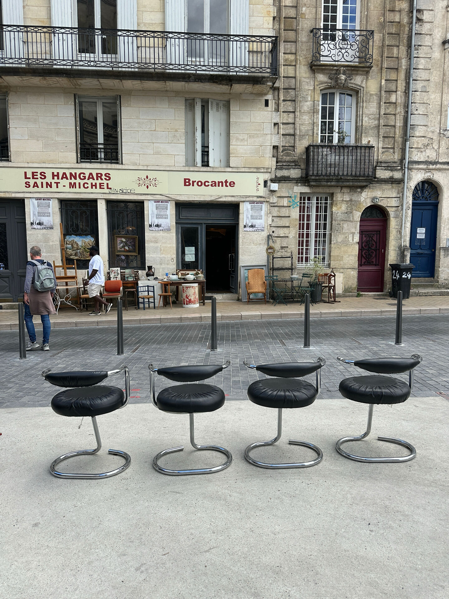 4 chaises Cobra par Giotto Stoppino