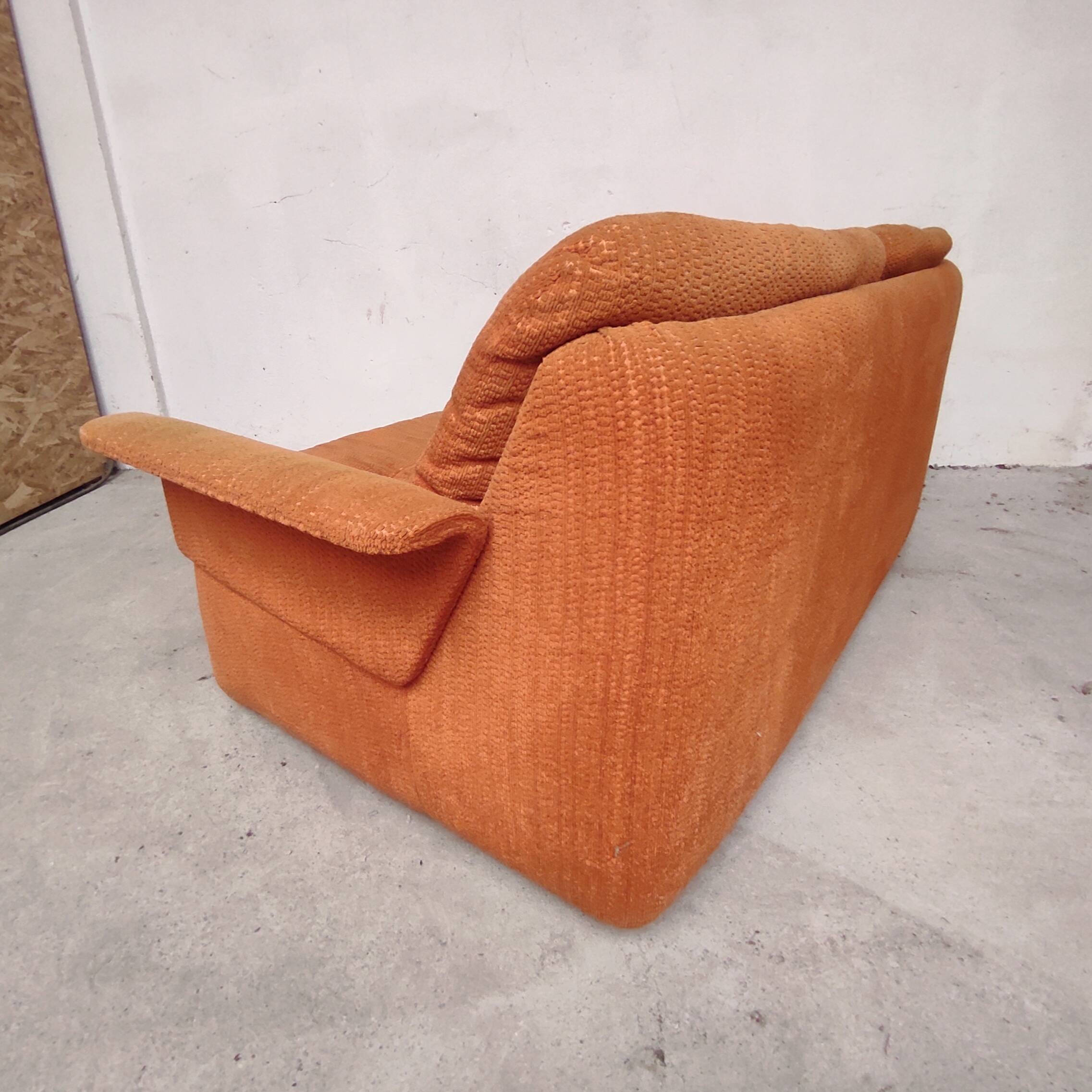 Orange living room set, 1970