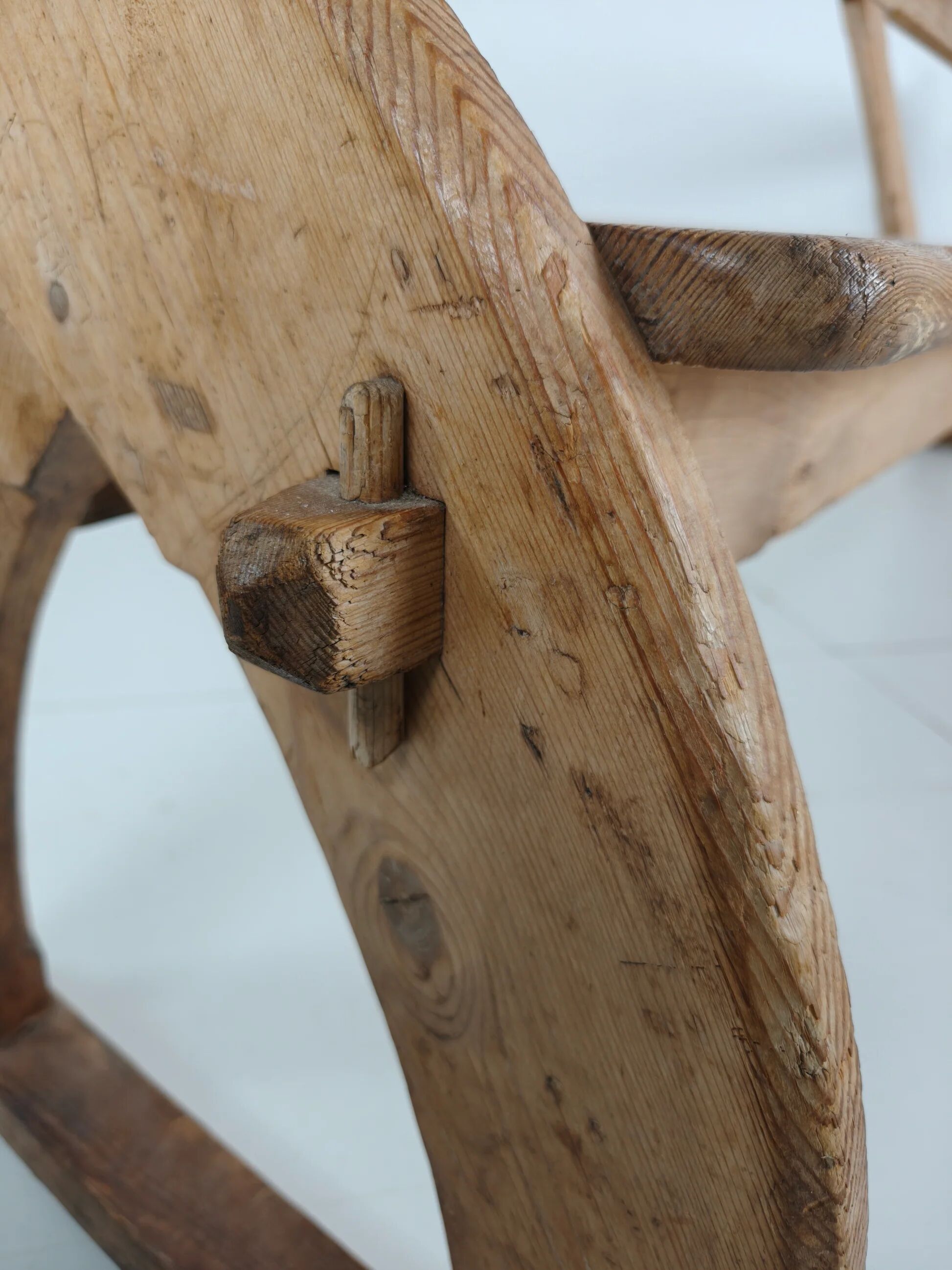 Victorian pitch pine school benches – circa 1900, England