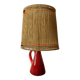 Lampe en céramique rouge 1950/1960.
