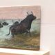 Old pastel signed Théo Mayan: "In Camargue" (early 1900)