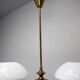 Mid-Century Brass Chandelier from Jablonec Glassworks, 1970s, Czechoslovak