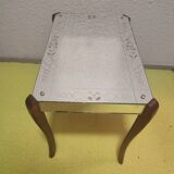 Saber-legged mirrored coffee table 1960
