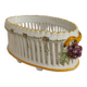 Basket-shaped openwork vase Malicorne faience Emile Tessier