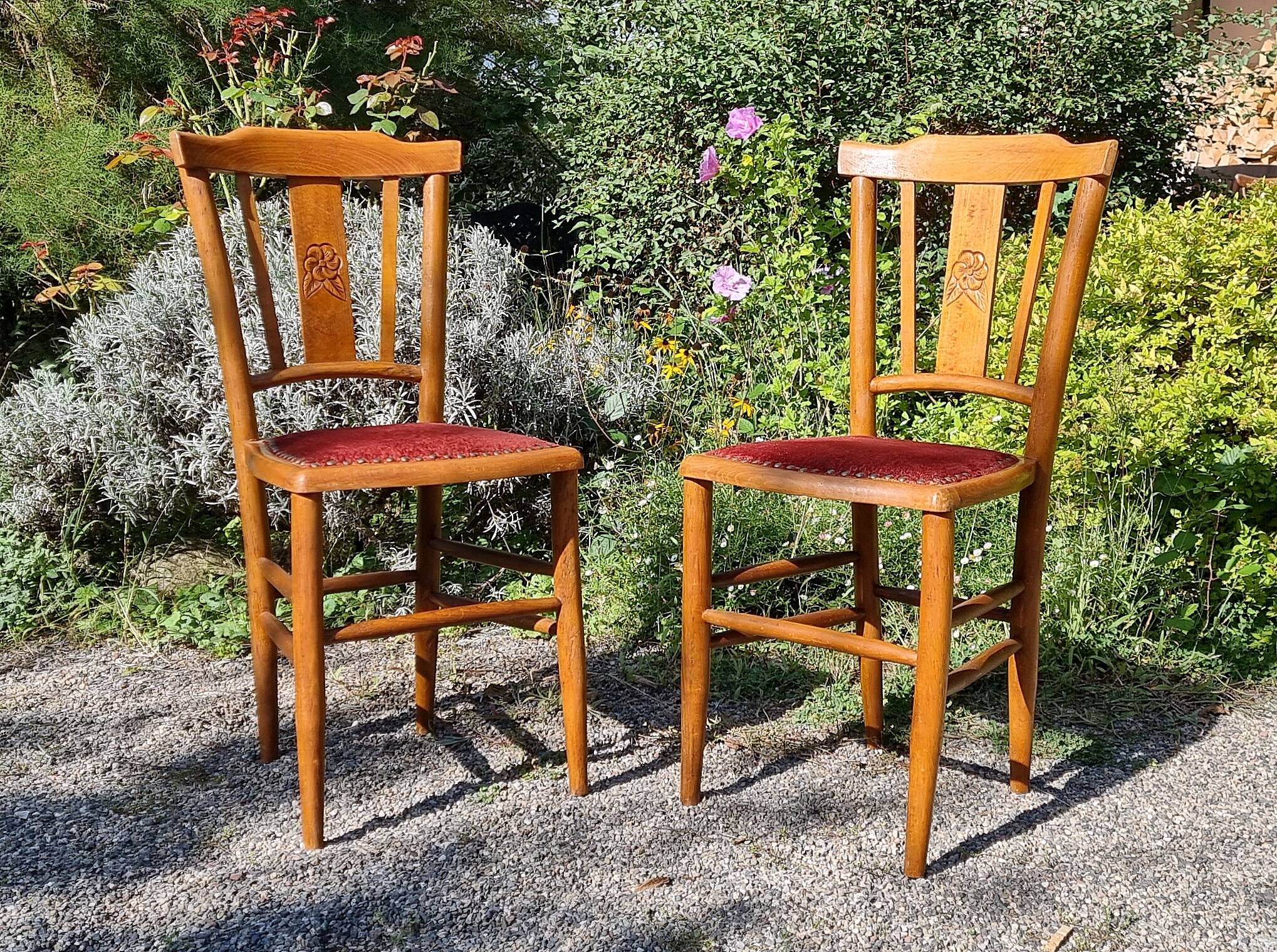 Pair of art deco country chairs from the 20s/30s
