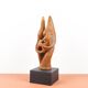 Dragoljub Milosevic - Vintage plaster sculpture "Standing Couple" circa 1970