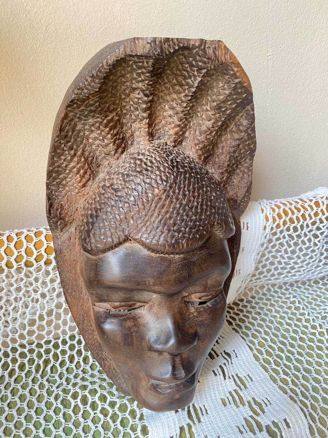 Wooden tribal mask