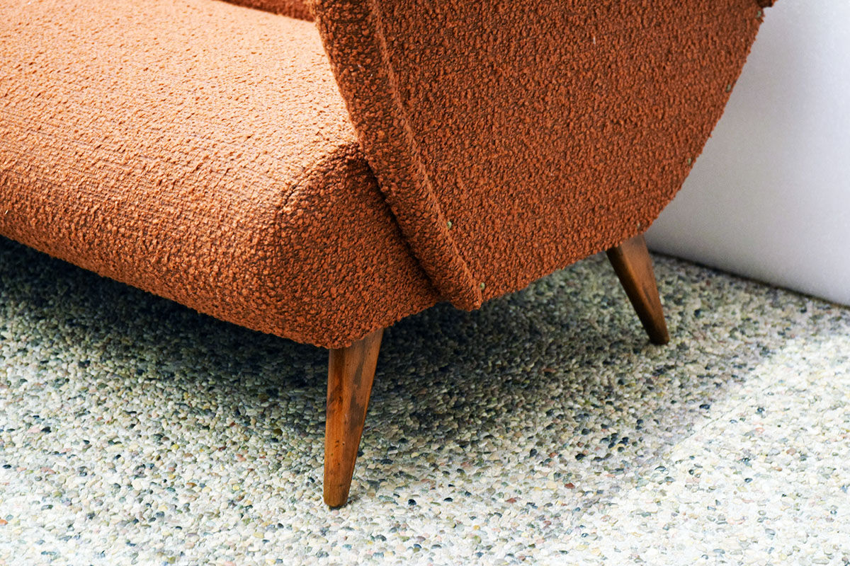 Mid-century three seats sofa of Italian production, 1950s