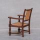Pair of Mid-Century Rush French Armchairs