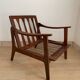 Scandinavian armchair in solid teak