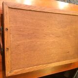 Tray vintage oak with handle