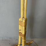 Rattan floor lamp 3 fires 50s