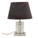 Vintage table lamp in lucite and brass, cream lacquered column.