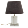Vintage table lamp in lucite and brass, cream lacquered column.