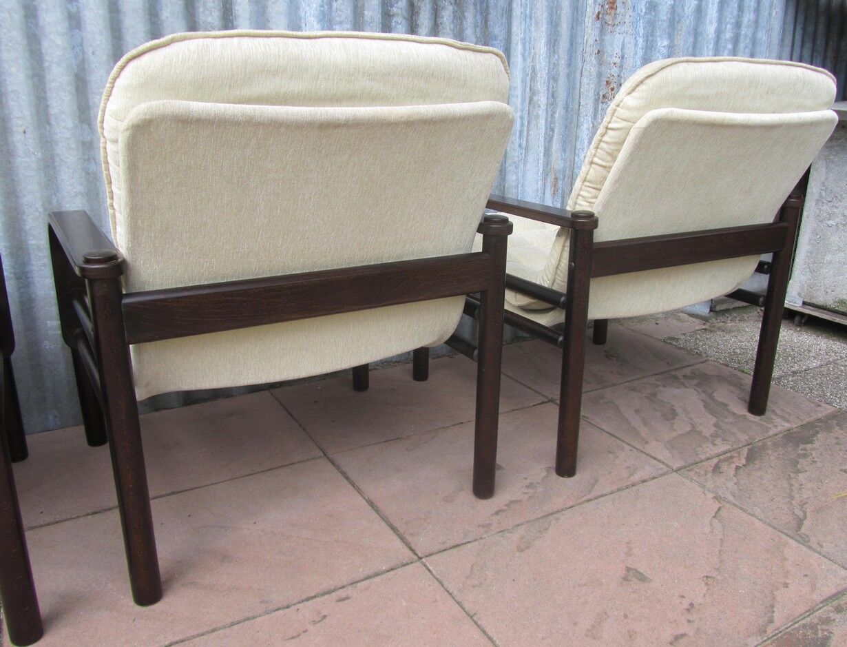 Lounge Easy Chairs by Bror Boije for Dux Miljo Expo, Sweden 1980s, Set of 4