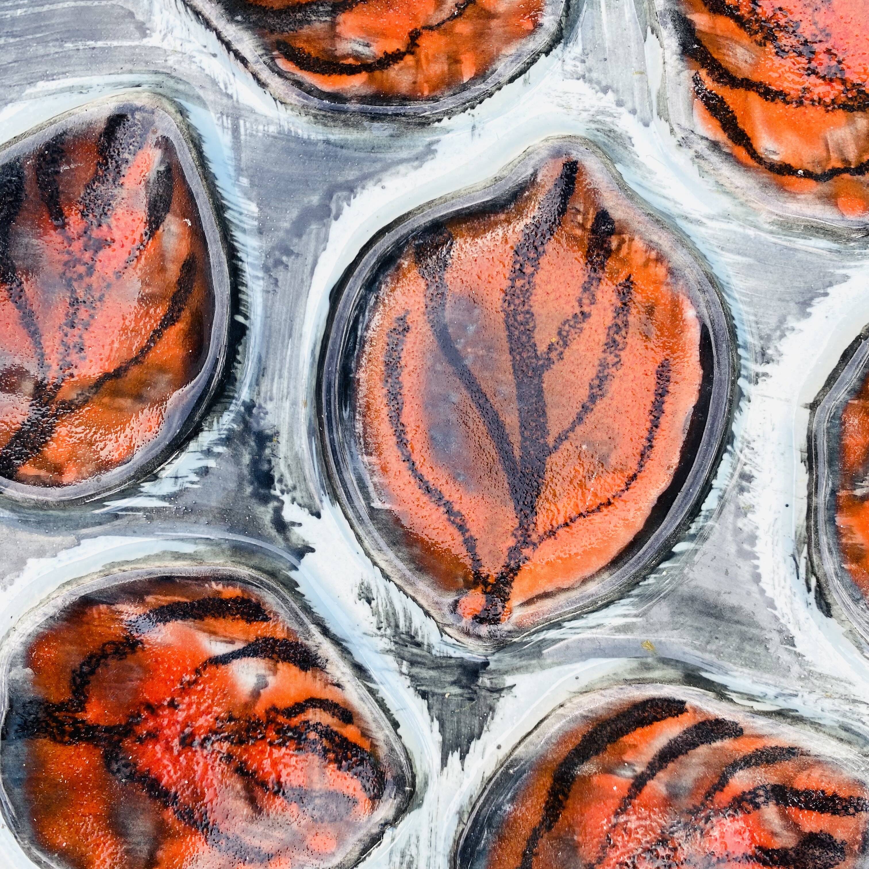 Mbfa pornic oyster plates, 1960