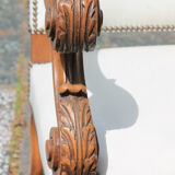 Pair of white skai armchairs