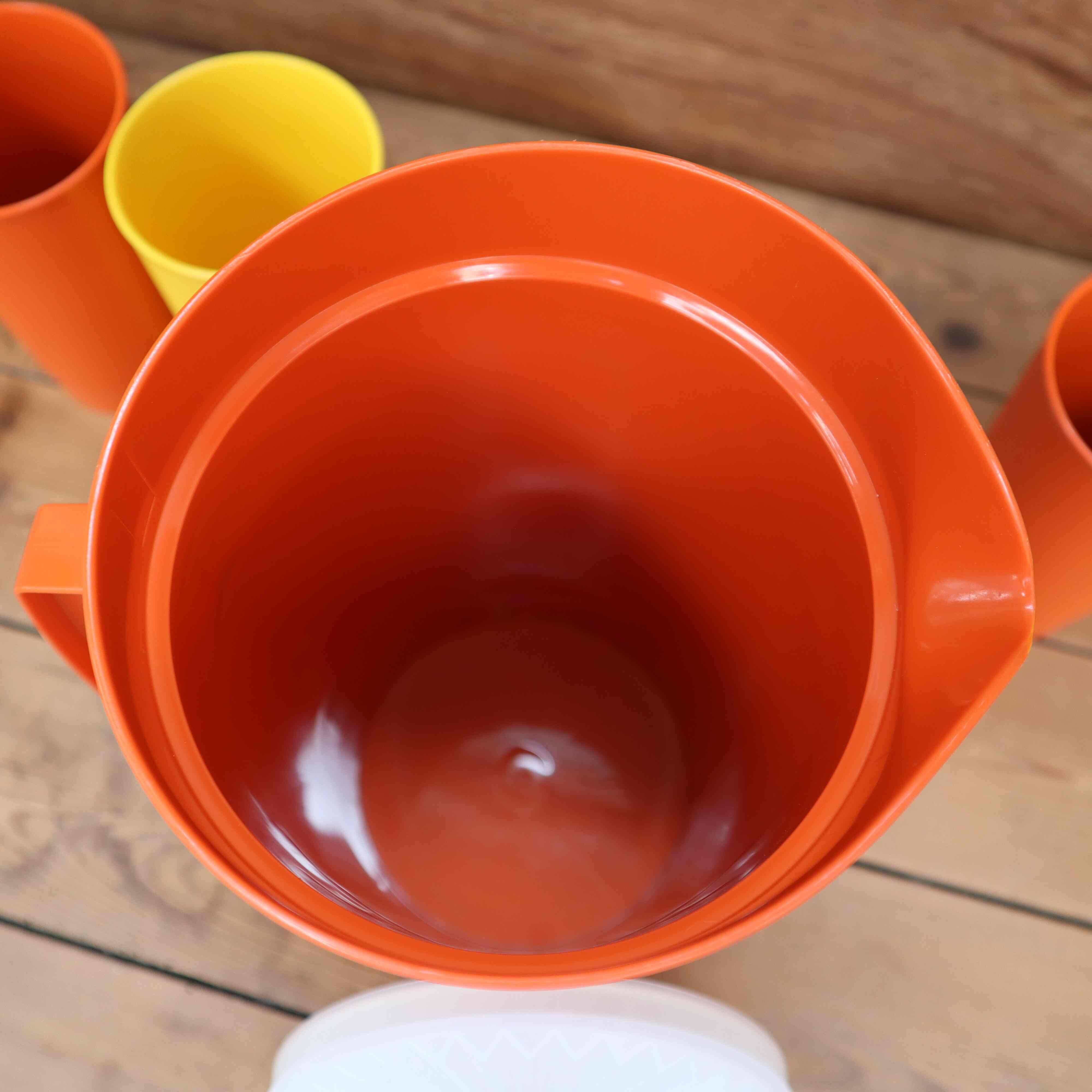 Vintage Tupperware orangeade set, 70s.