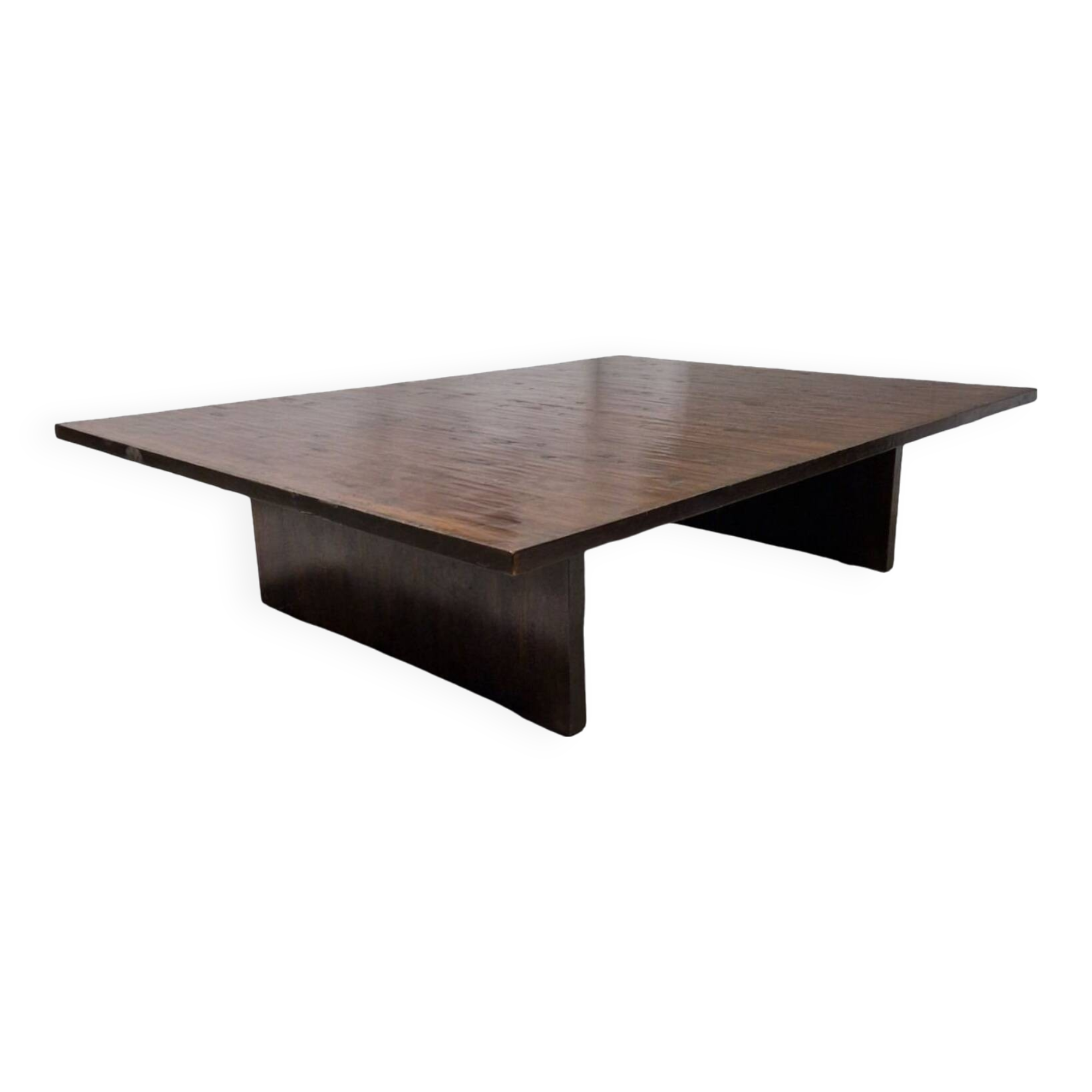 Table basse wabi sabi en bambou et bois par Axel Vervoordt, Belgique années 1980