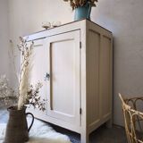 Buffet parisien ancien - bois & couleur lin