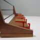 Vintage wall coat rack, 5 hooks, 1960-1970 Belgium