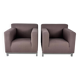 Set of 2 Pastoe Roots Lounge Chairs by Hannes Wettstein, 1998