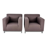 Set of 2 Pastoe Roots Lounge Chairs by Hannes Wettstein, 1998