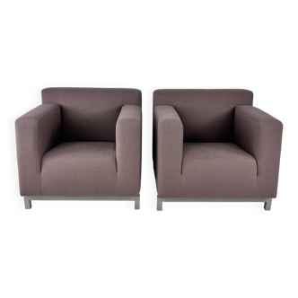 Set of 2 Pastoe Roots Lounge Chairs by Hannes Wettstein, 1998