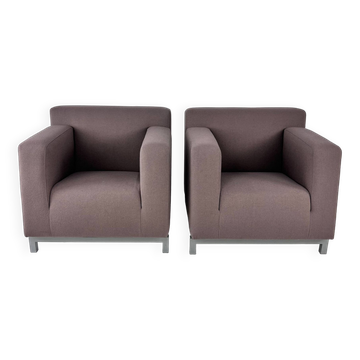 Set of 2 Pastoe Roots Lounge Chairs by Hannes Wettstein, 1998