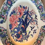 Large plate with bird motif, Stoviglierie pottery.