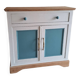 Small old sideboard painted blue and white