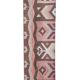 Vintage Turkish hallway rug 74x631 cm