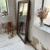 Late 19th XL wooden mirror