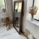 Late 19th century XL wooden mirror