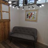 Plafonnier style années 1950/lampe Sputnik, 12 lumières