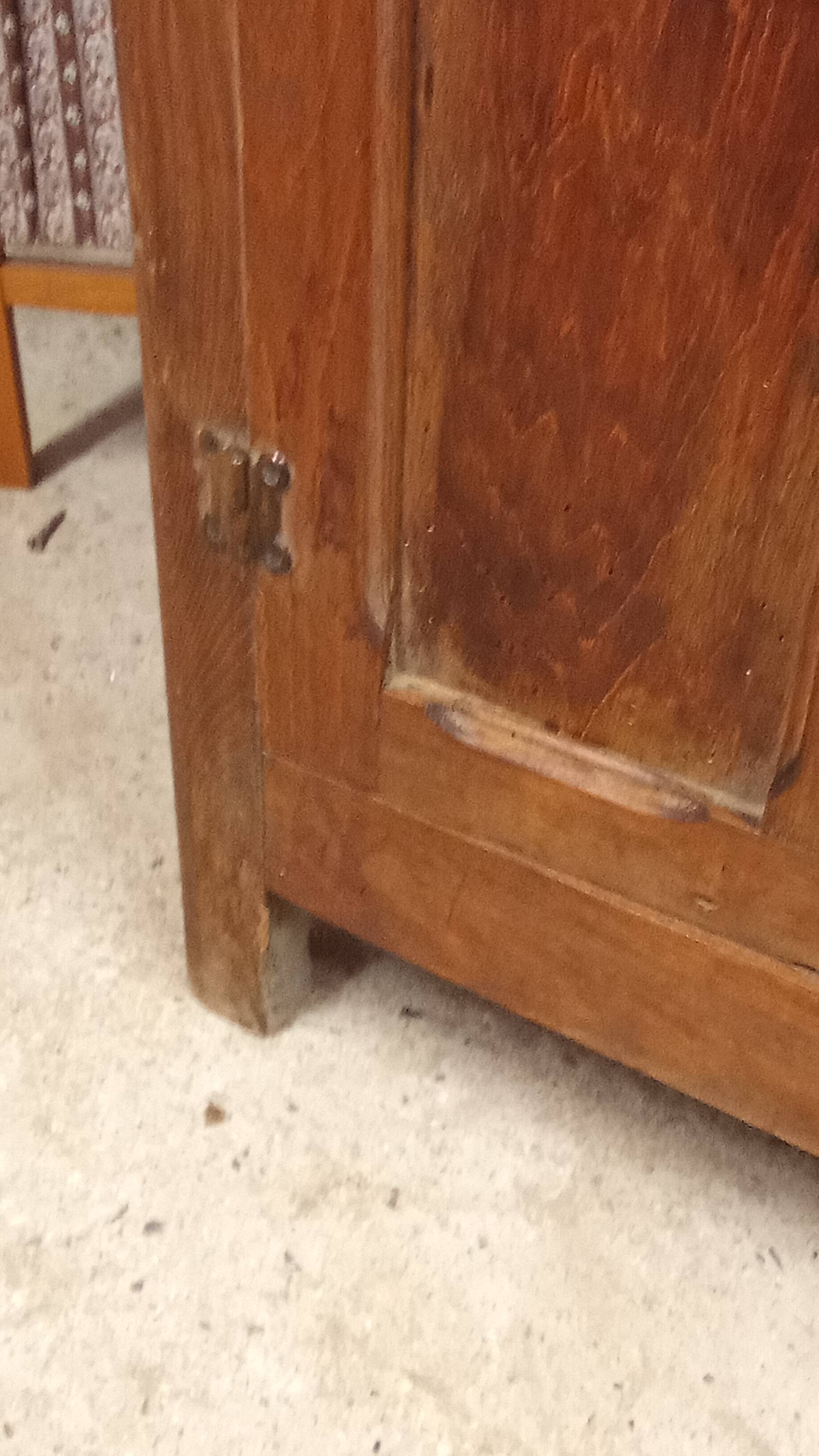 Vintage old Parisian low sideboard