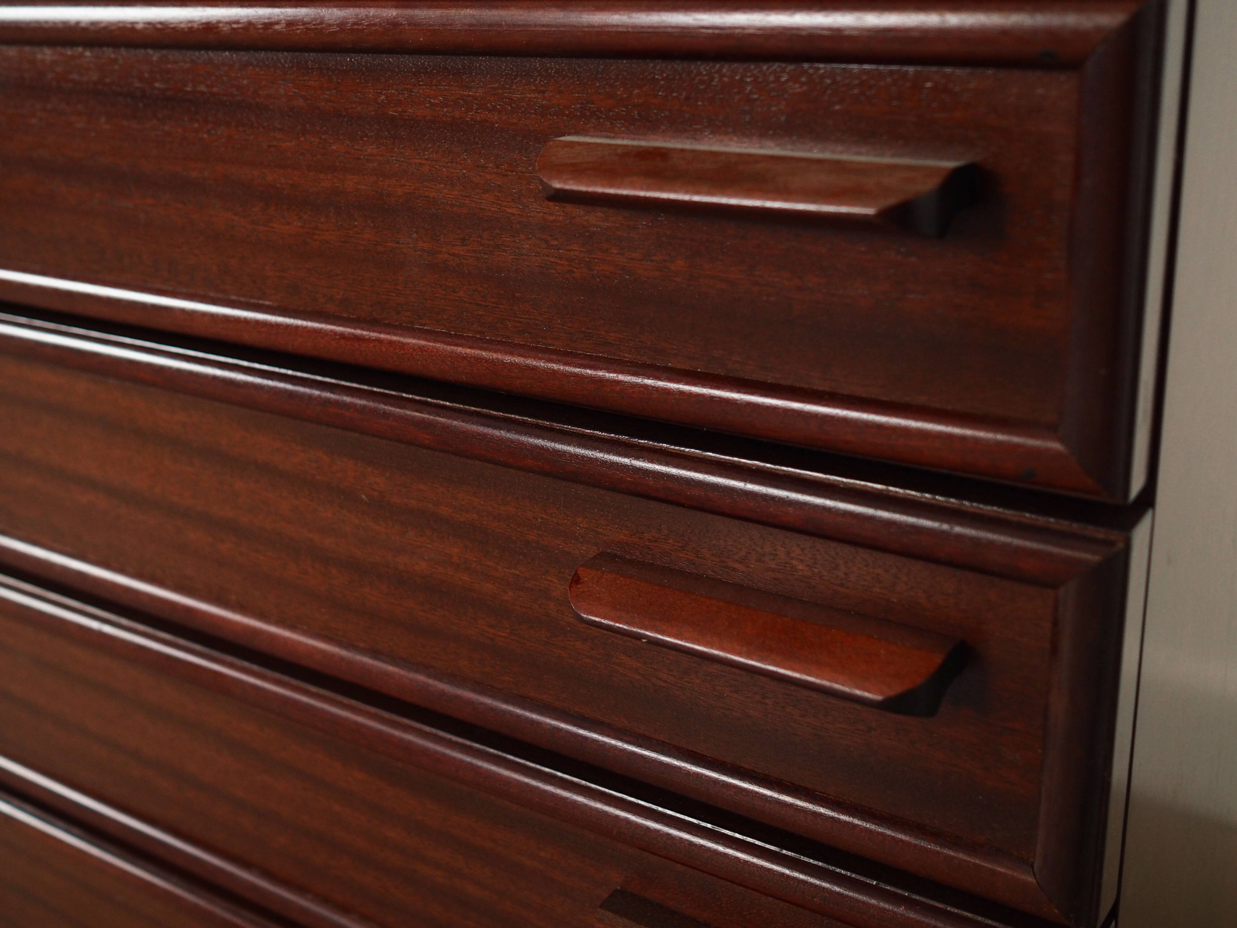 Mahogany showcase, Danish design, 1970s, production: Denmark