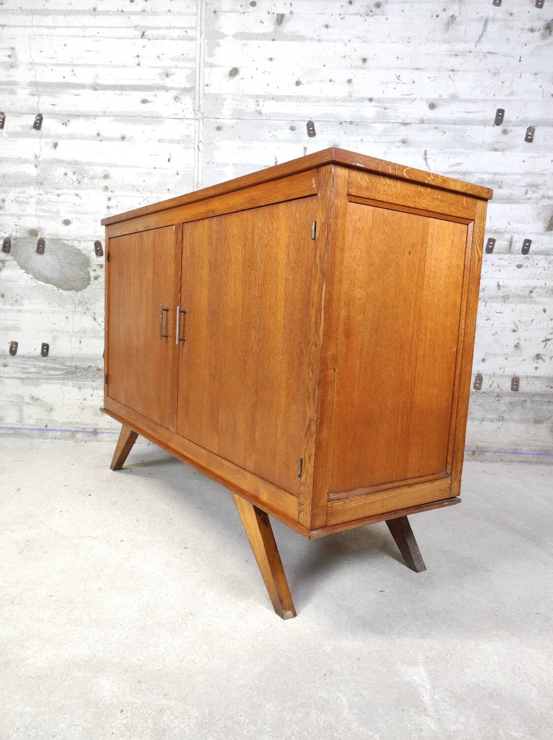 Vintage sideboard with compass feet
