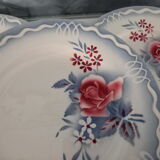 Lot of 4 flat plates Digoin Sarreguemines