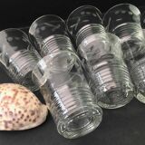 10 chiseled goblet glasses from the 40s