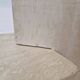 Italian Coffee Table in Travertine and Facet Cut Glass, 1980s