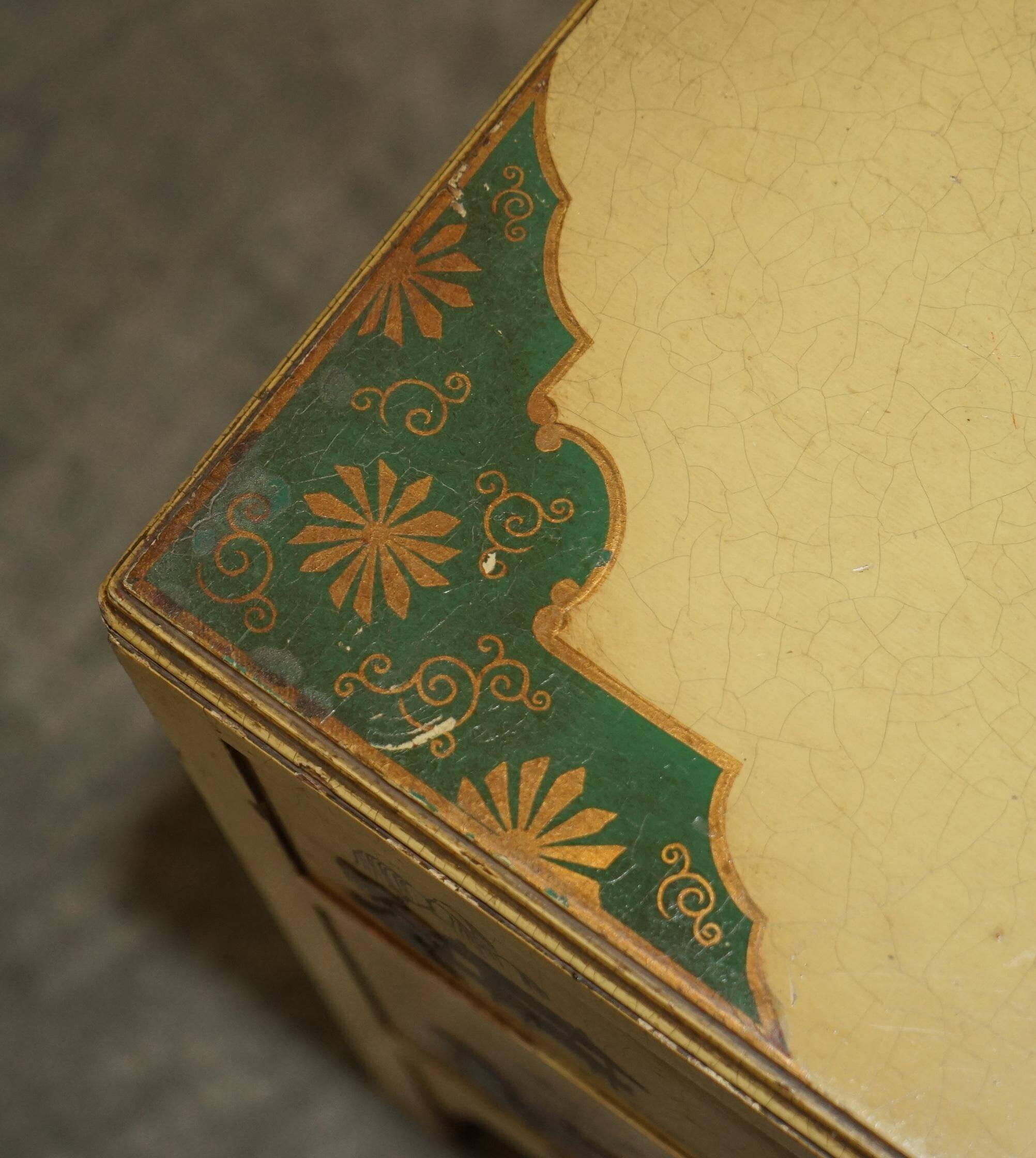 Vintage Chinoiserie Commode with Edwardian Style Mirror