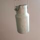 Milk jug whole milk can in vintage aluminum