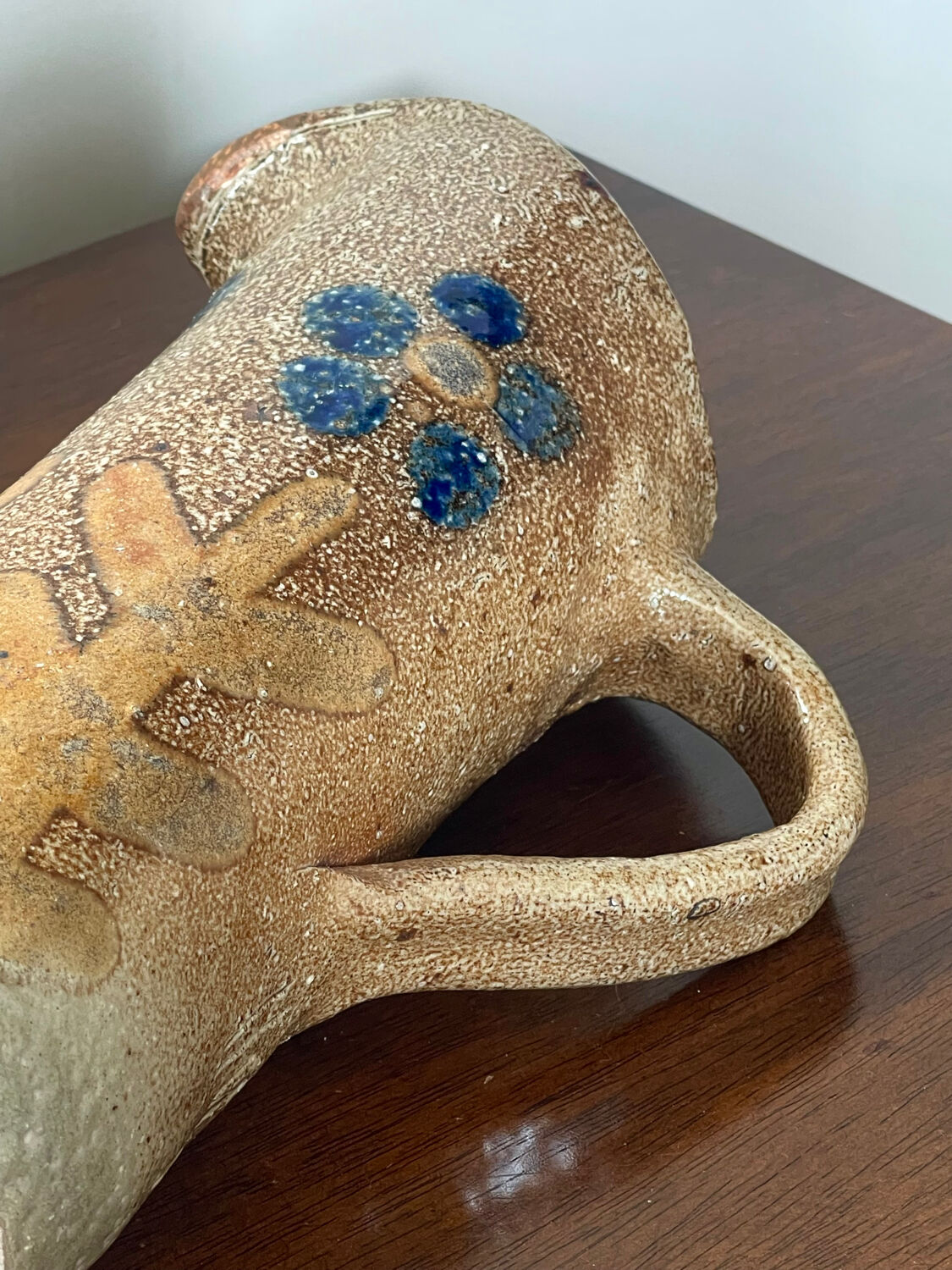 Stoneware jug by Jean Claude Monange.