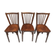Suite of 3 Baumann chairs stamped model